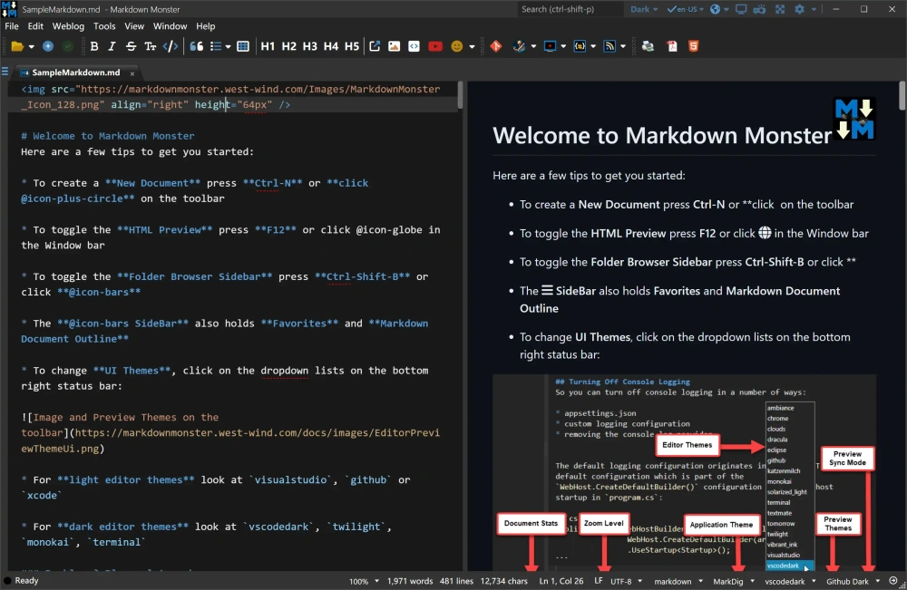 Markdown Monster v3.4.1  编辑器高级版  第1张